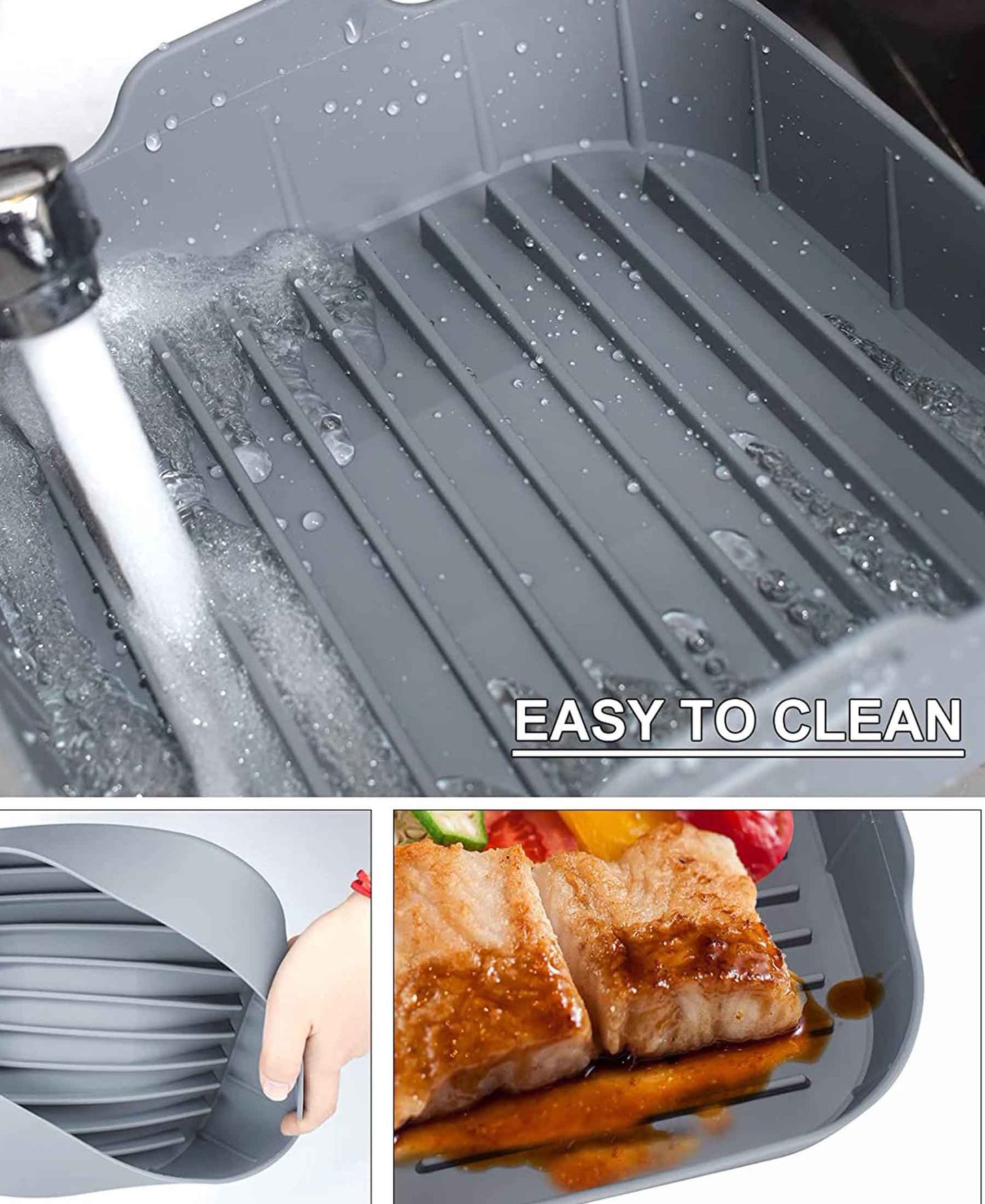 Kitchen Life Air Fryer Pot Square