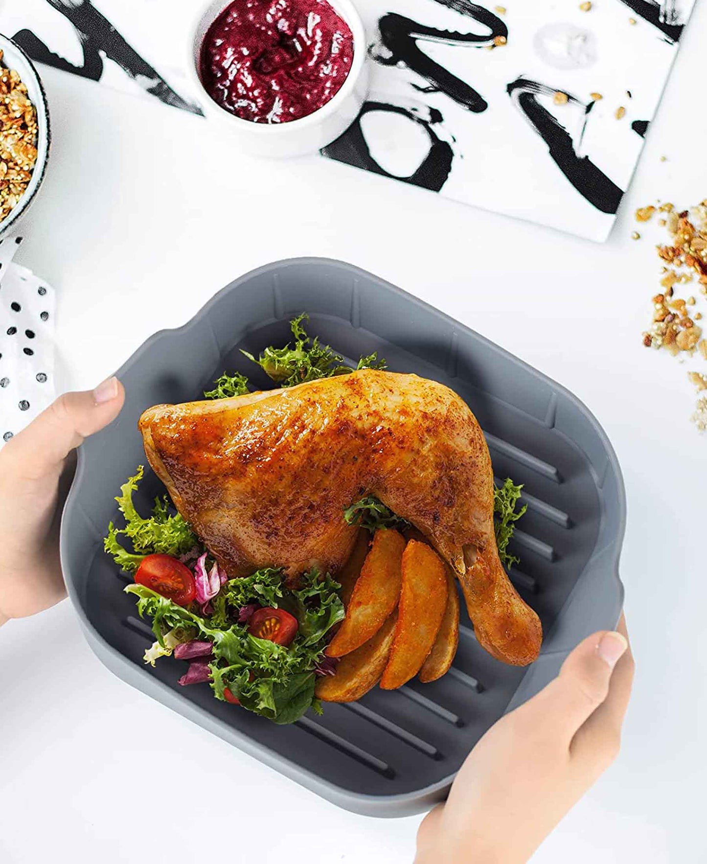 Kitchen Life Air Fryer Pot Square