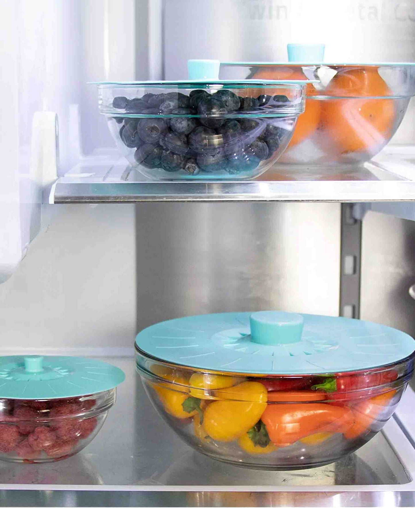 Kitchen Life Set of 5 Silicone Lids - Teal