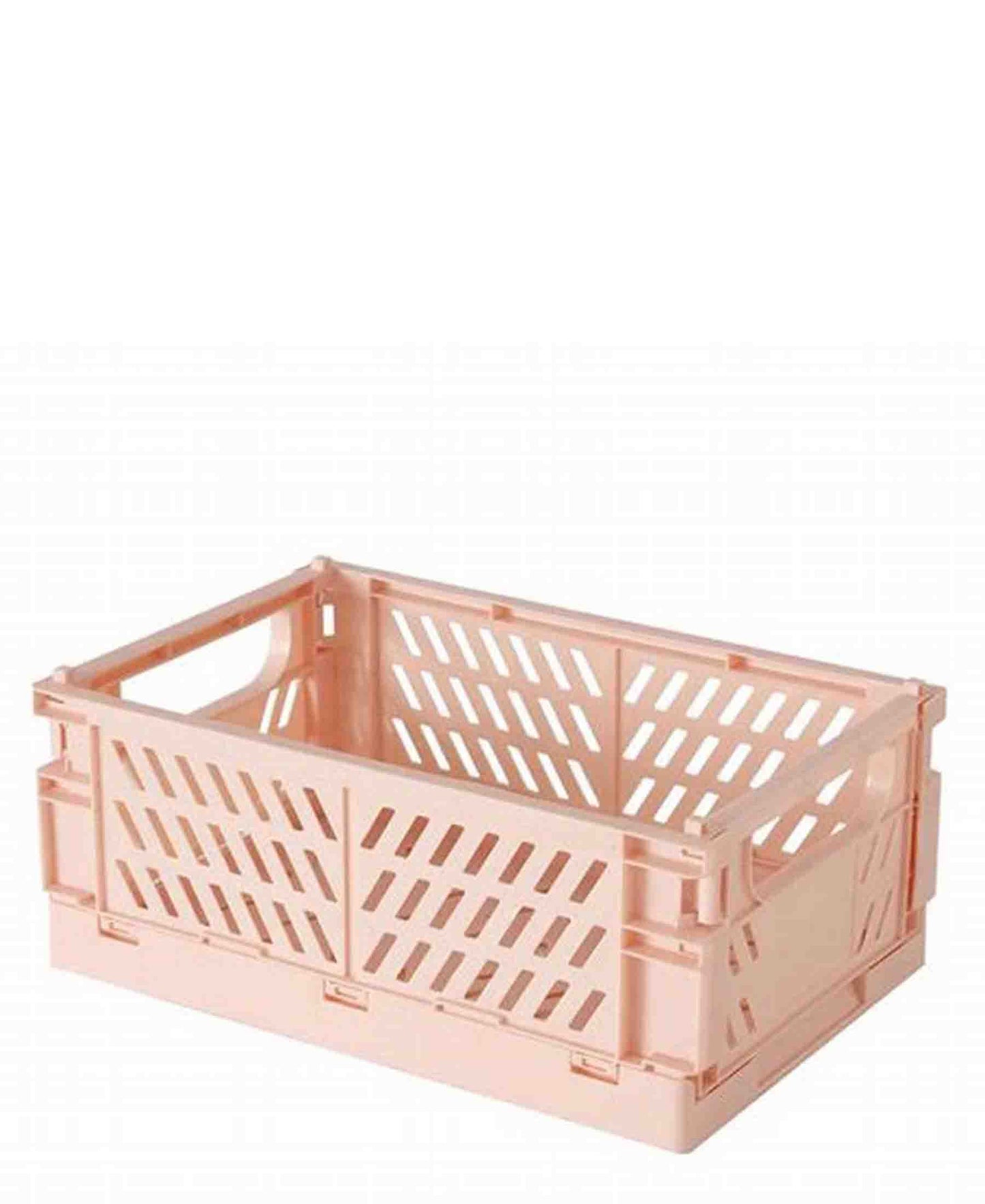 Fine Living Small Folding Crate - Pink