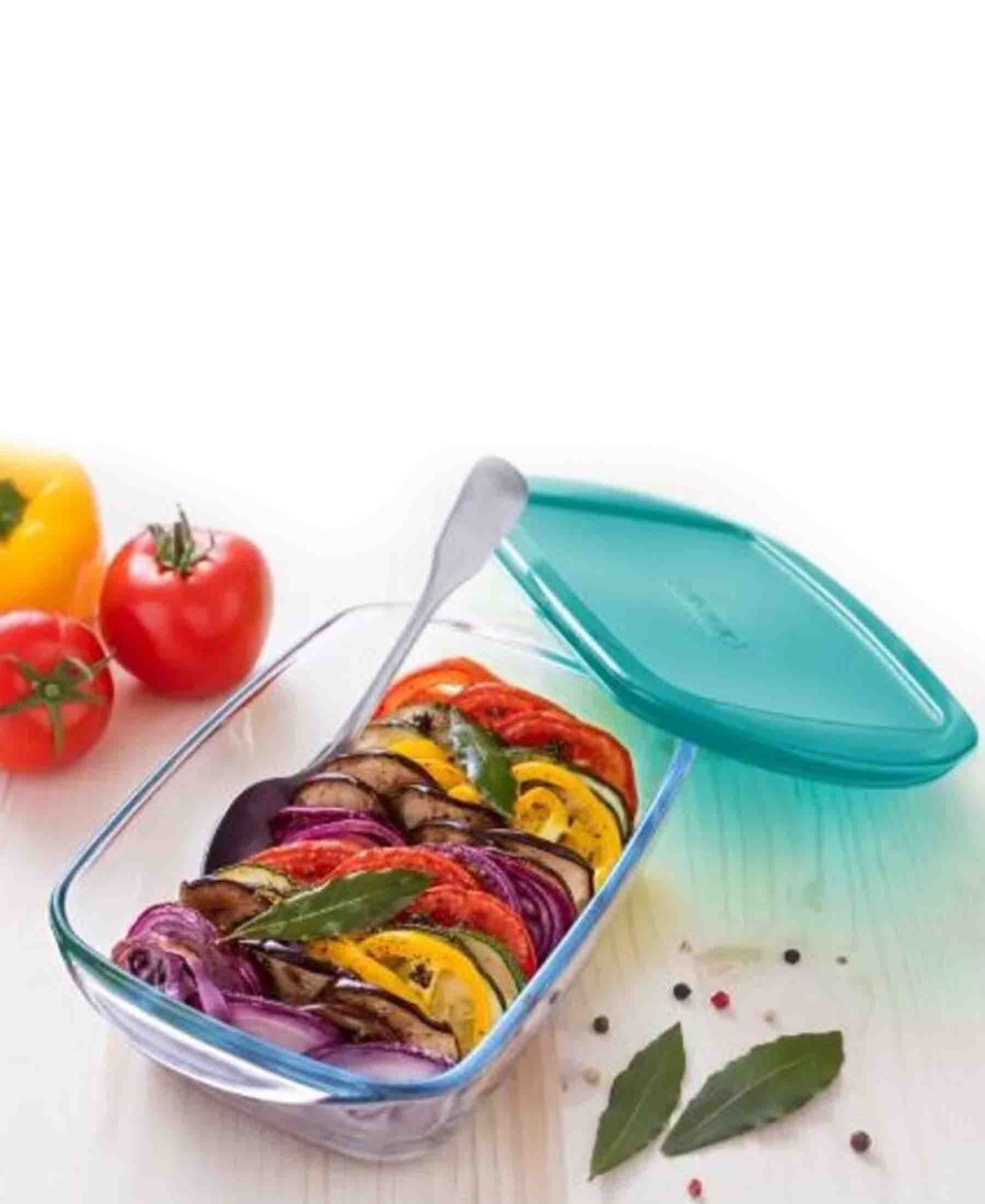 Pyrex Cook & Store 1,1Lt Rectangular Dish With Lid - Clear