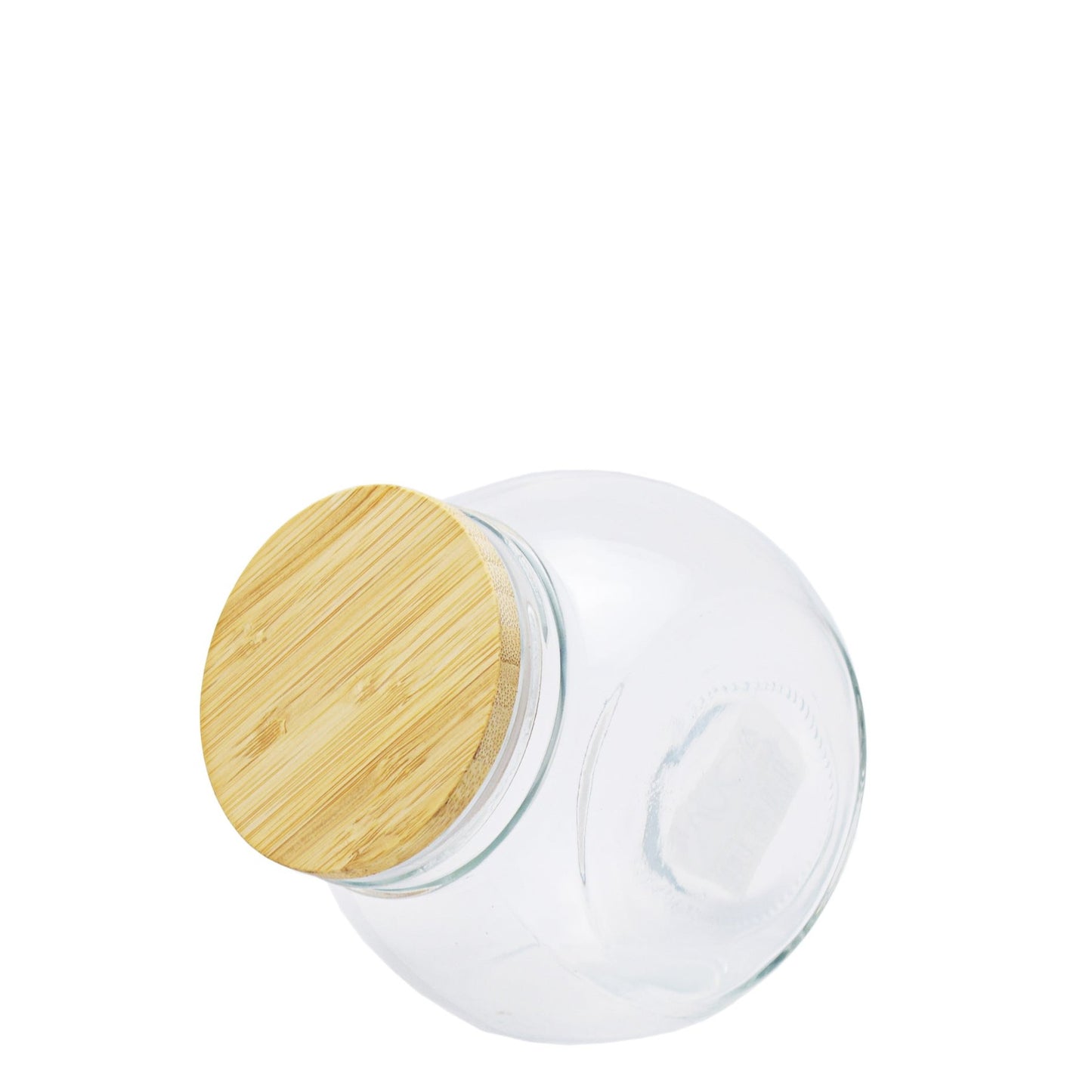 Borosilicate Canister 450ML With Bamboo Lid - Medium