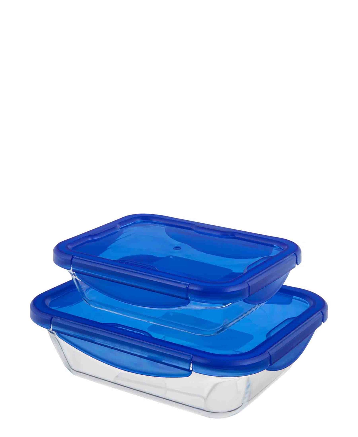 Pyrex Cook & Go Rect Medium Roaster With Lock-Lid - Clear