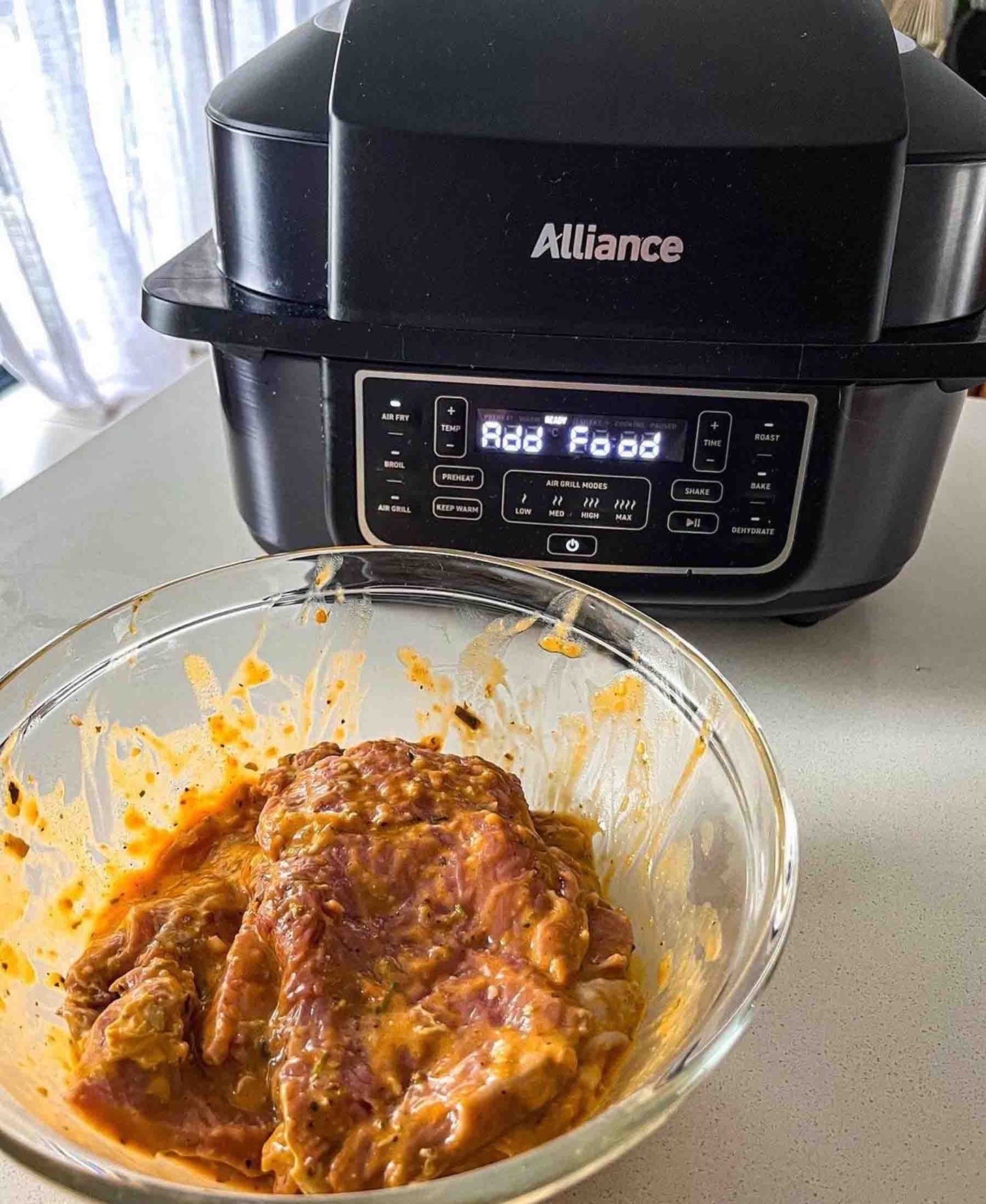 Alliance 6L Indoor Grill Air Fryer - Black