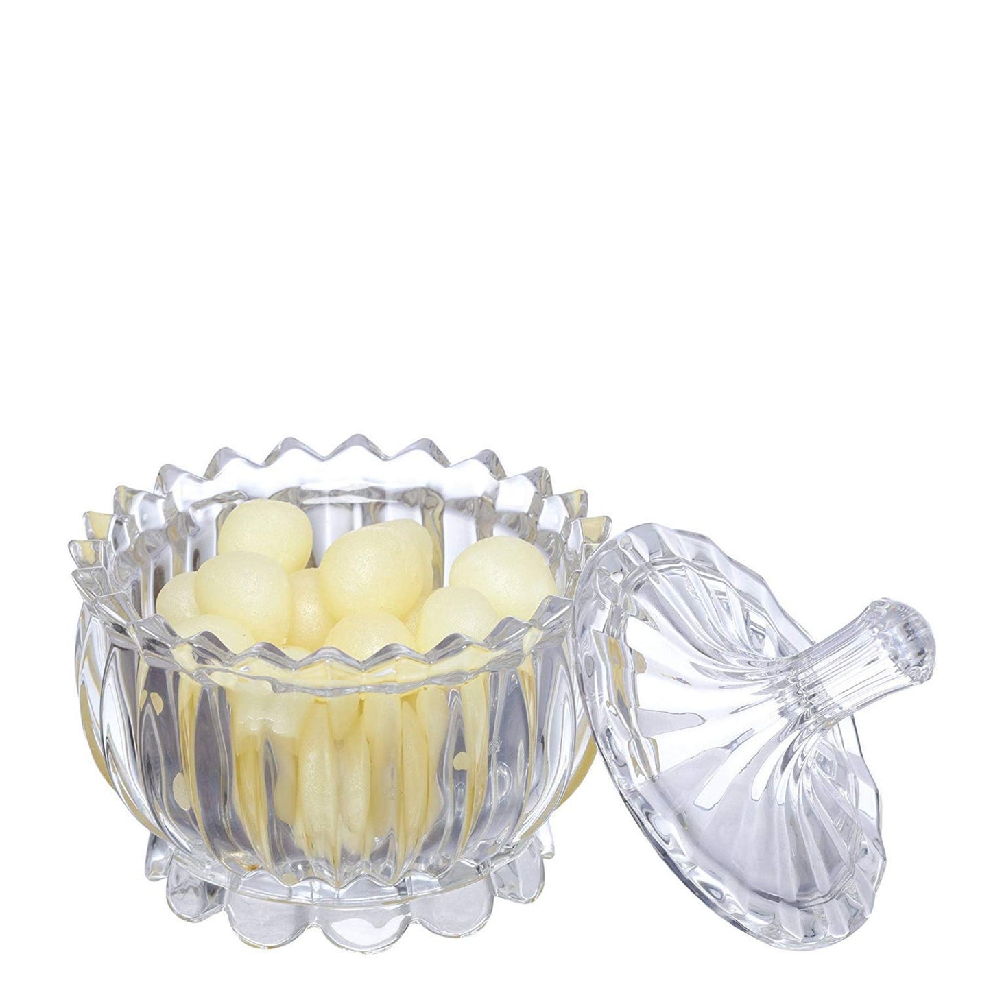 Kitchen Life Candy Lotus Shape Serving Bowl - Clear