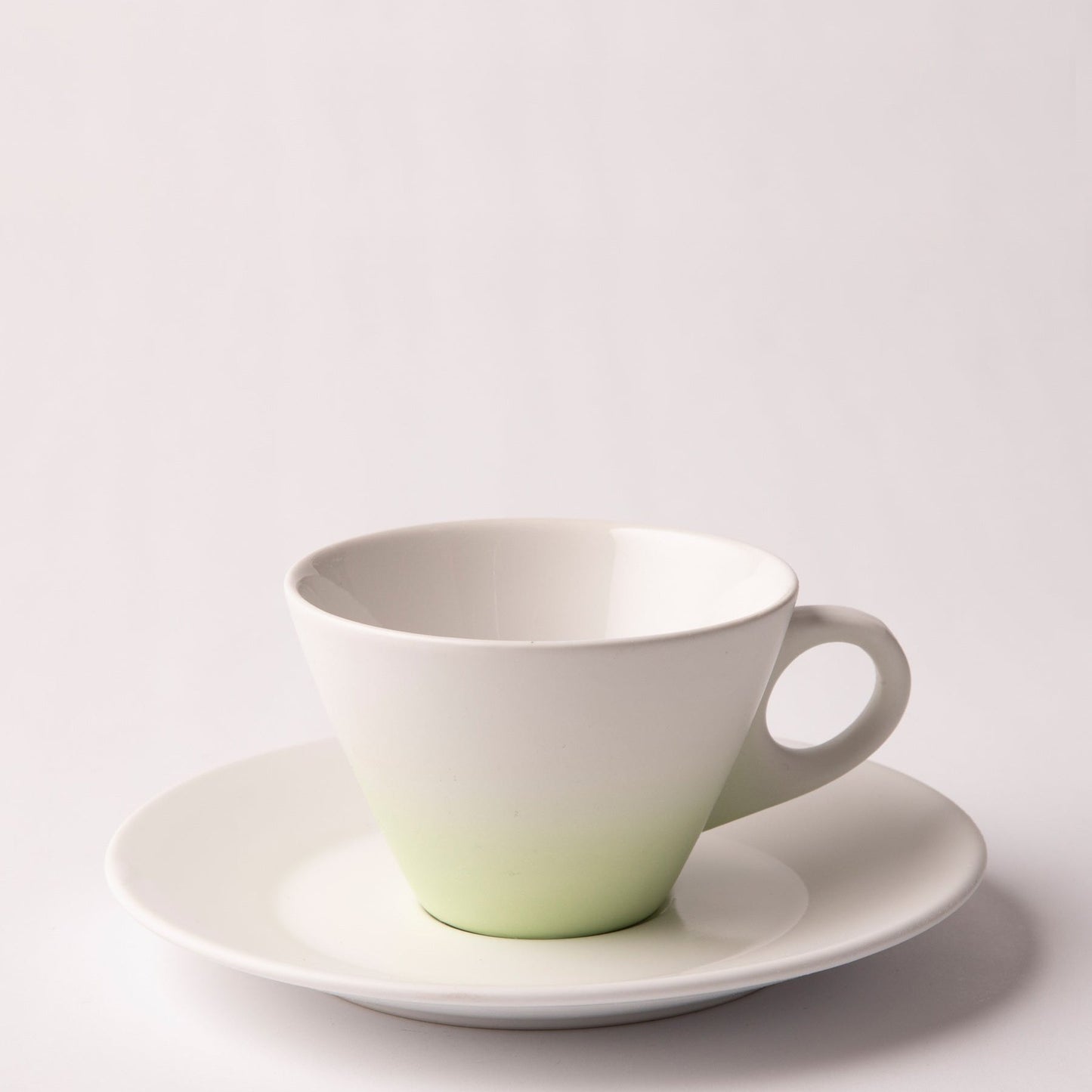 Jenna Clifford Lime Cup & Saucer 200ml - White