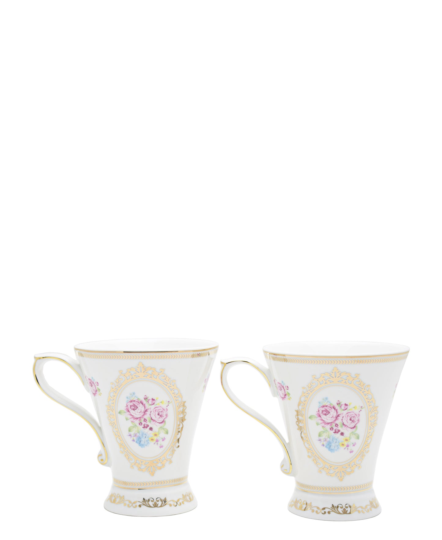 English Rose Fine Bone China Mug Set