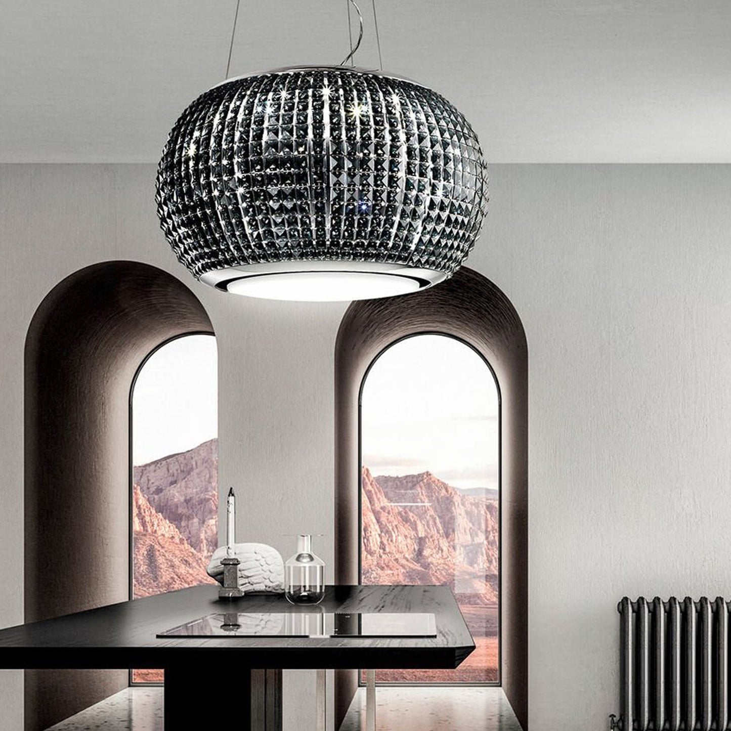 Elica Interstellar Island Hood - Black