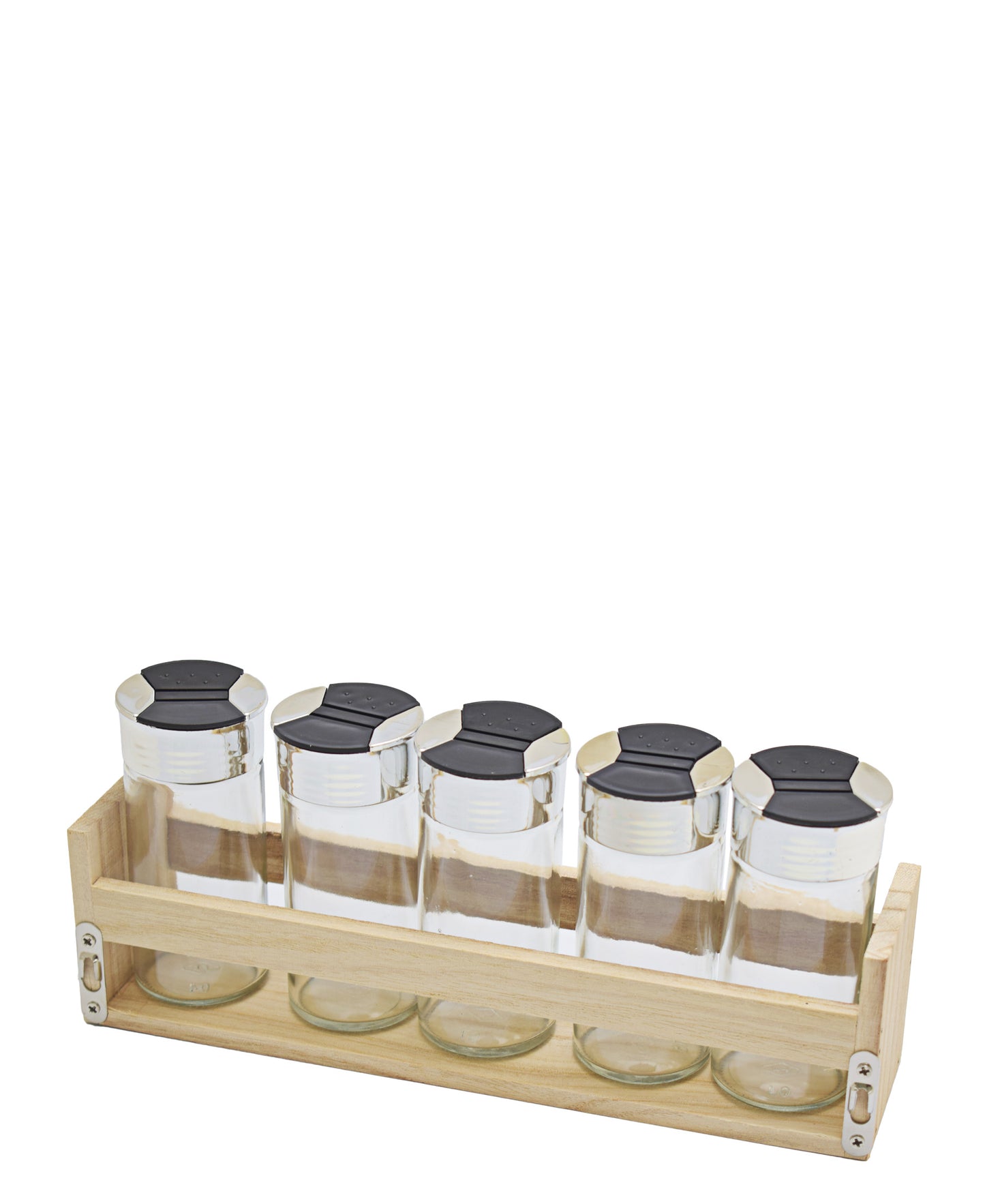 Excellent Houseware 6 Piece Spice Rack - Oak