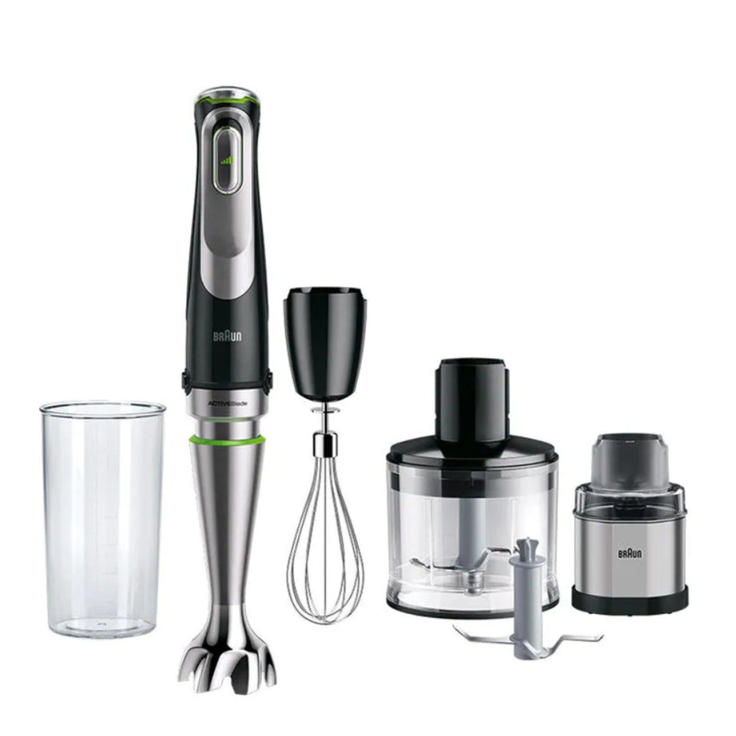 Braun 1200W Hand Blender With Spice Mill - Silver