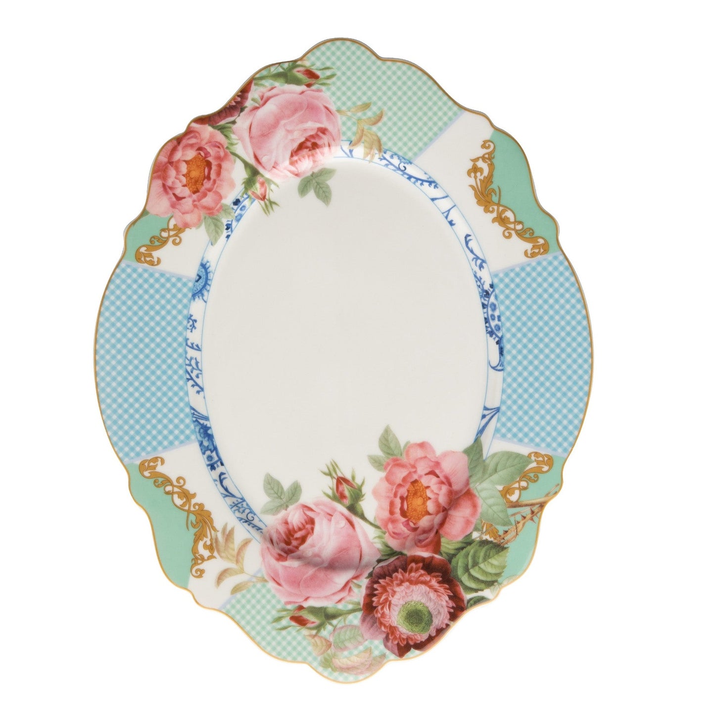 Jenna Clifford Italian Rose 37cm Oval Platter - White