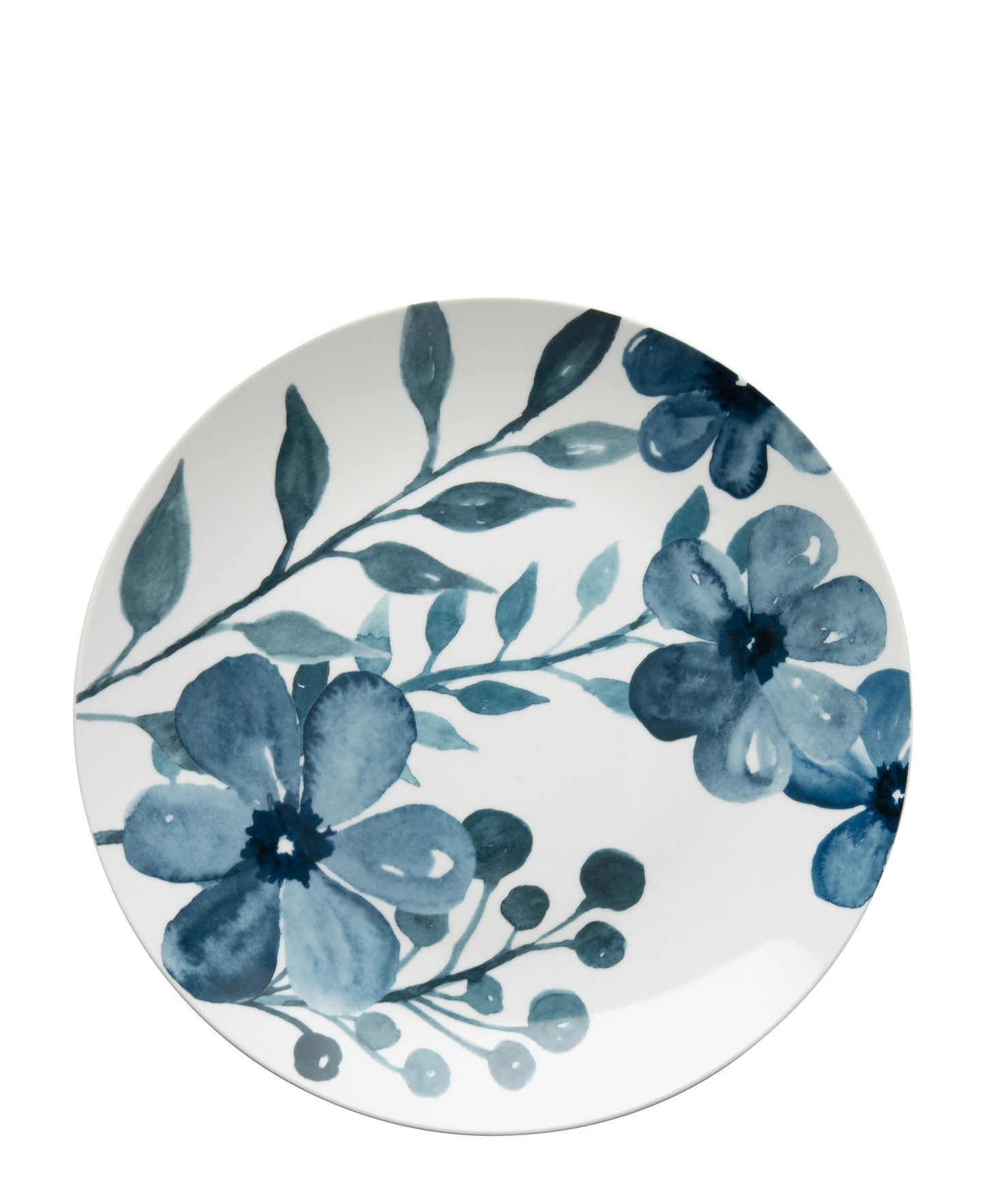 Jenna Clifford Blue Floral 30.5cm Charger - White & Blue