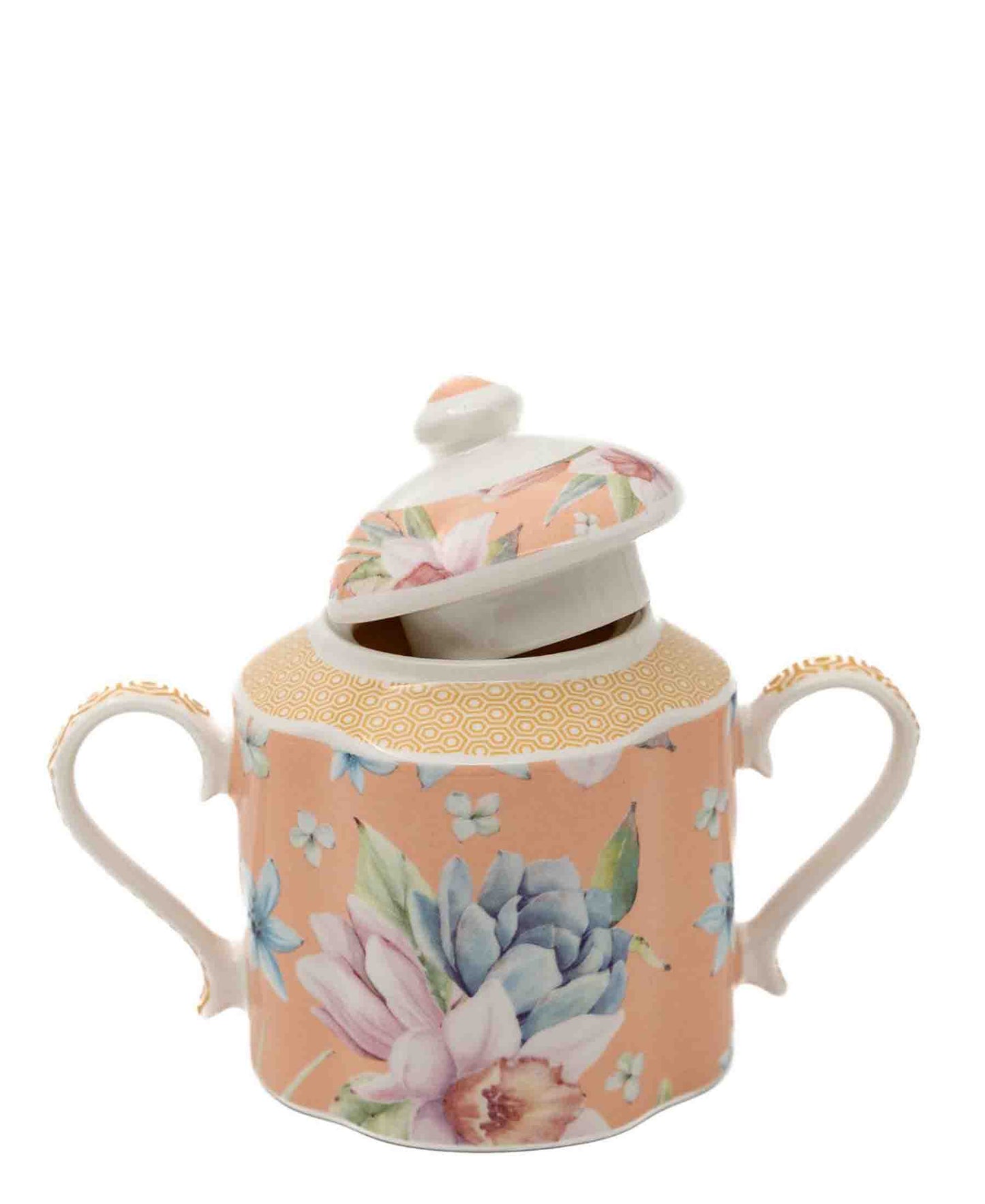 Jenna Clifford Jenna's Garden Sugar Pot - Peach