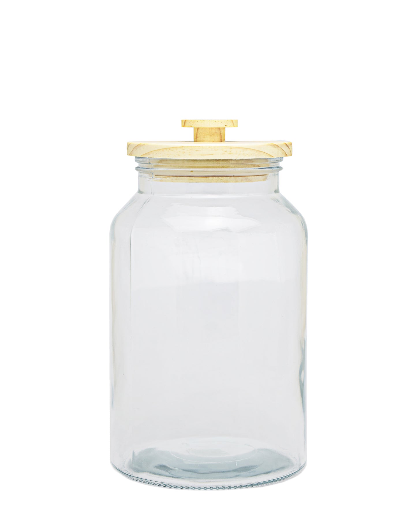 Seaside Storage Jar with Wooden Lid - Medium