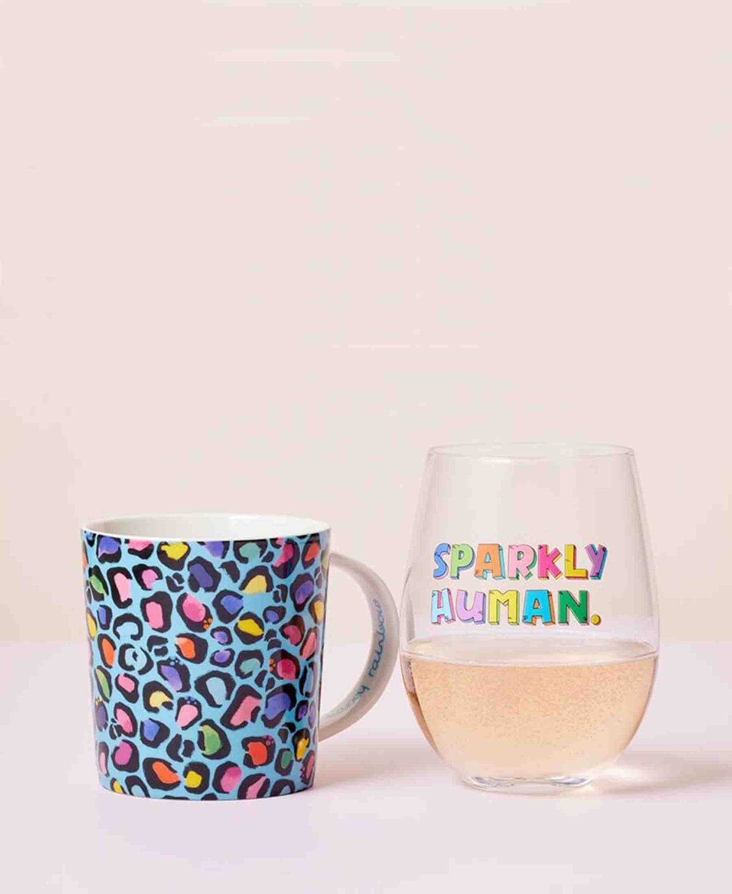 Kasey Rainbow Wild At Heart Mug & Glass Set - Wild Blue