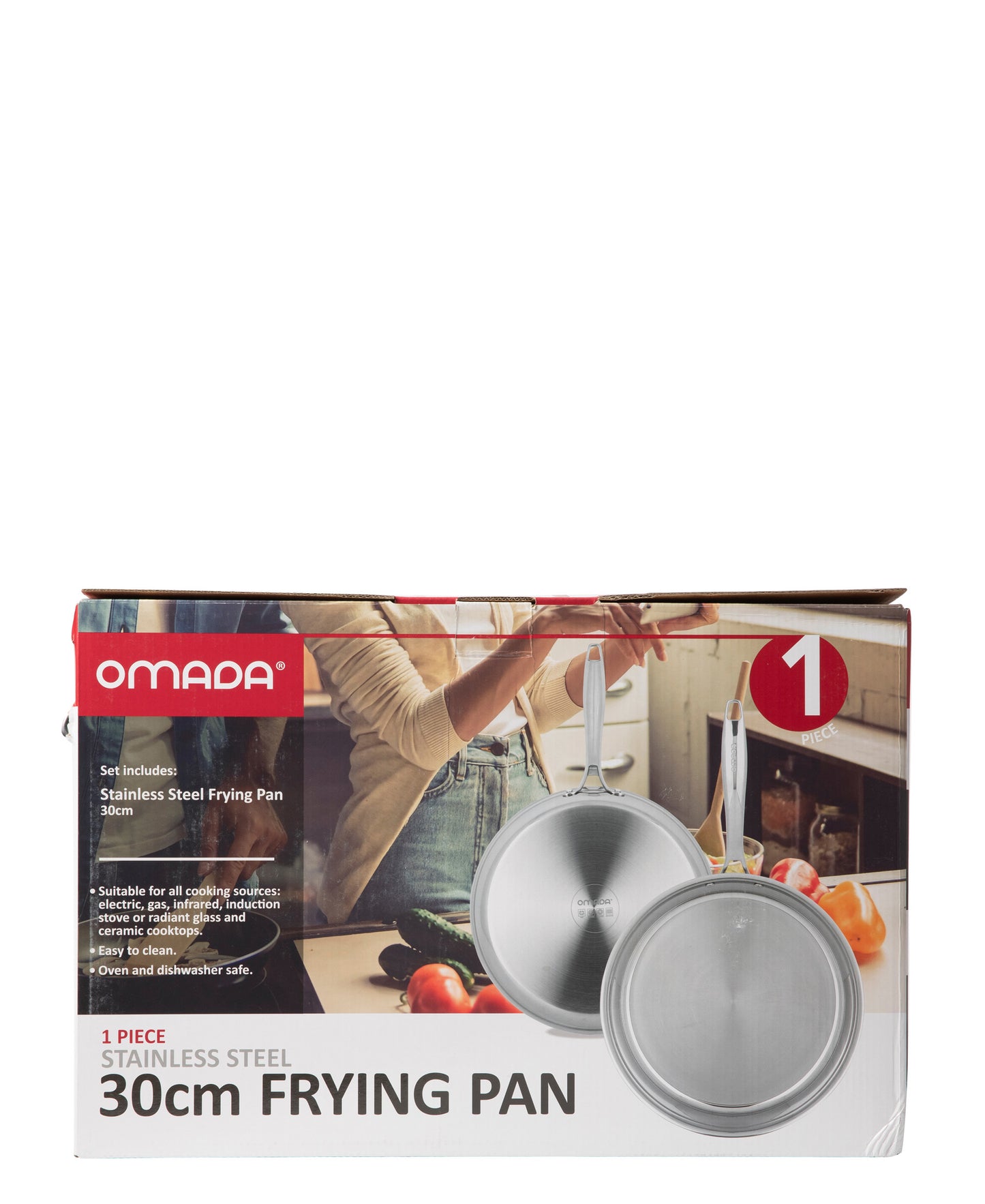 Omada 30cm Fry Pan With No Coating - Silver