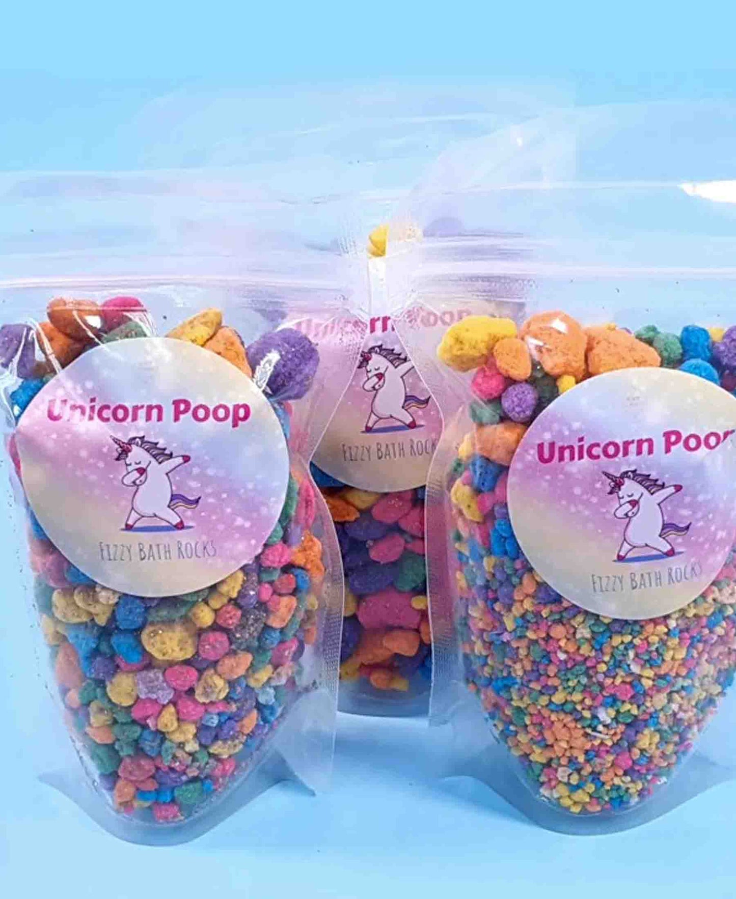 Unicorn Poop Fizzy Bath Rocks