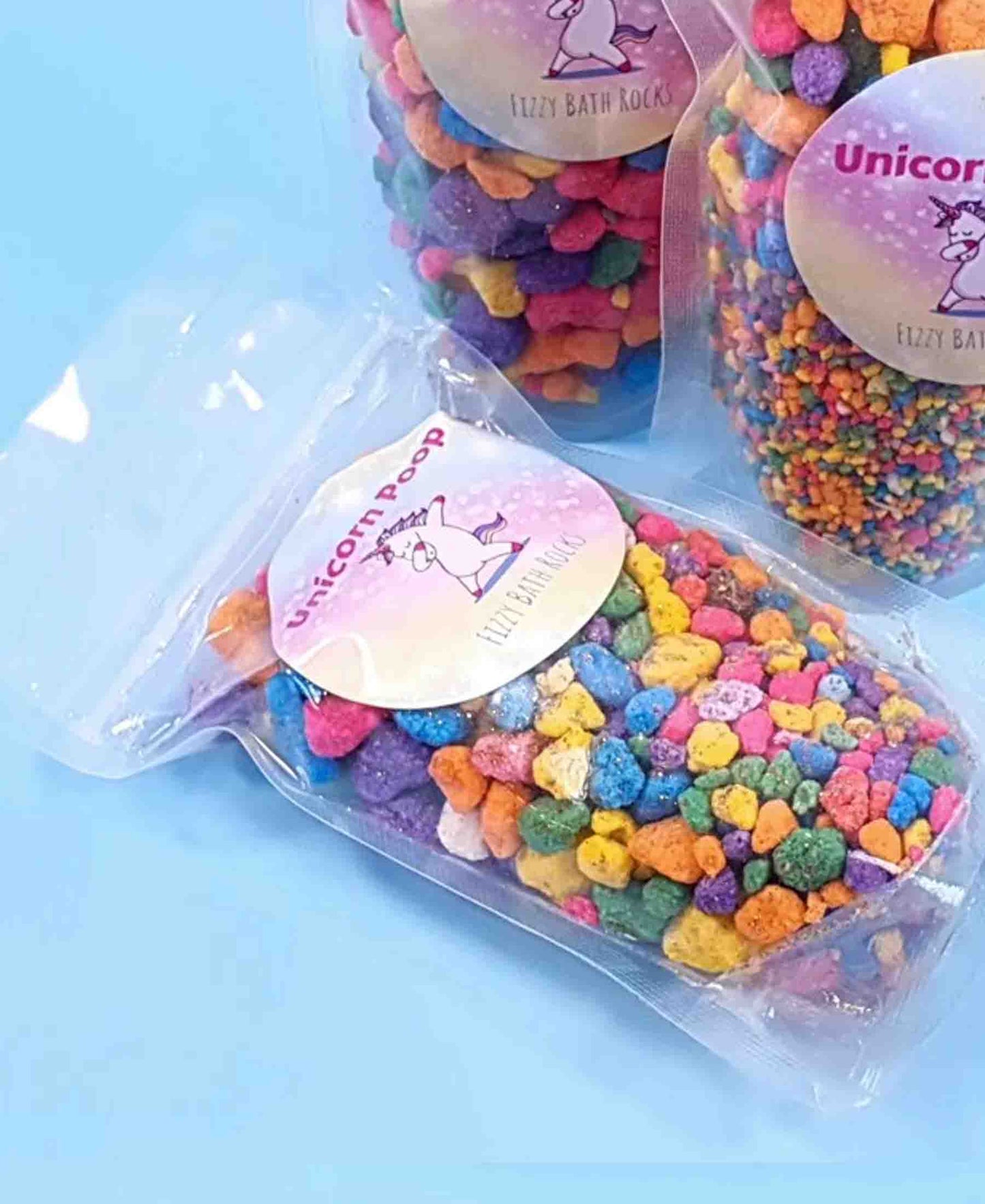 Unicorn Poop Fizzy Bath Rocks