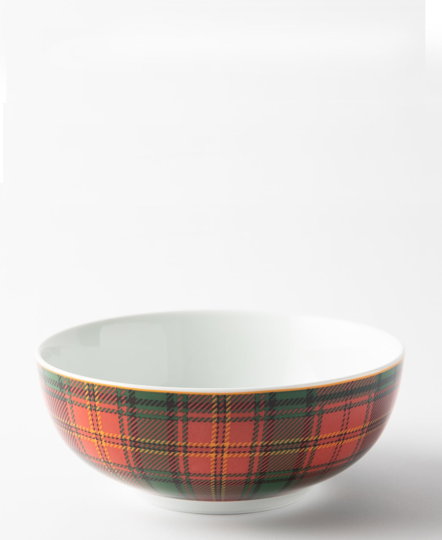 Jenna Clifford Tartan Cereal Bowl - Red