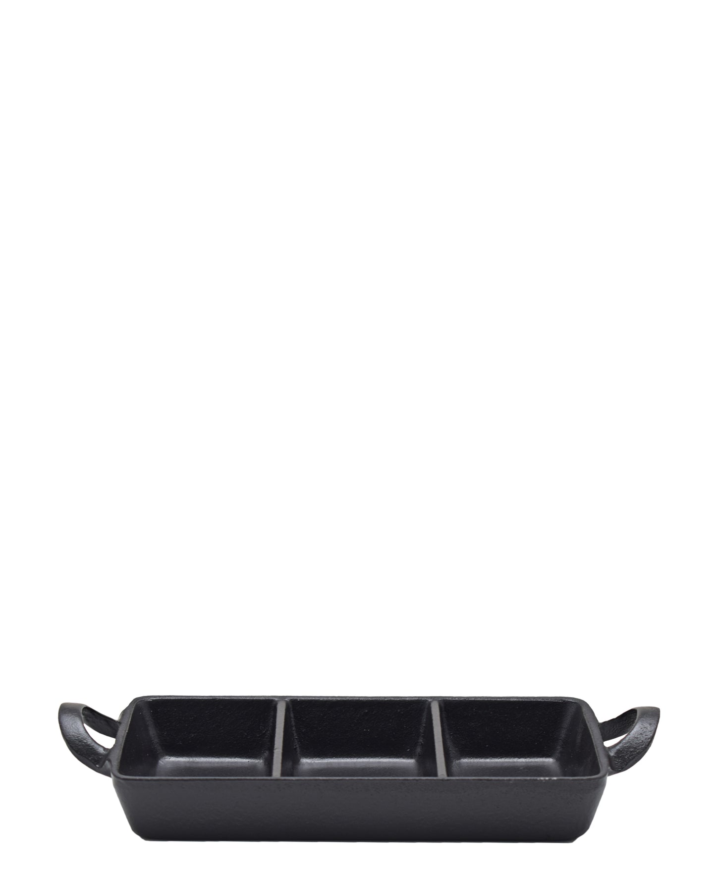 Regent Cast Iron 3 Division Dish - Charcoal