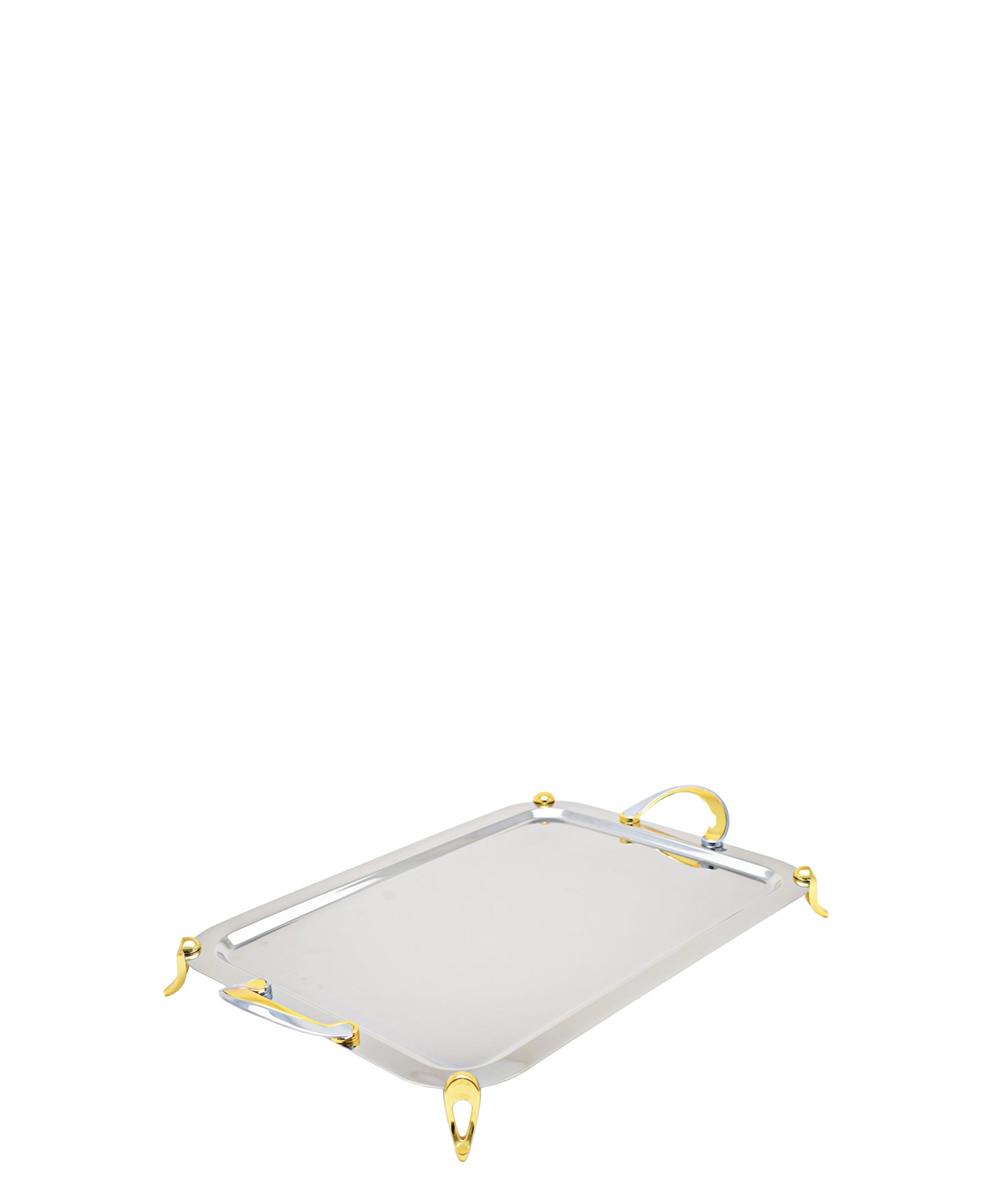 Table Pride Silver And Gold Tray,Small