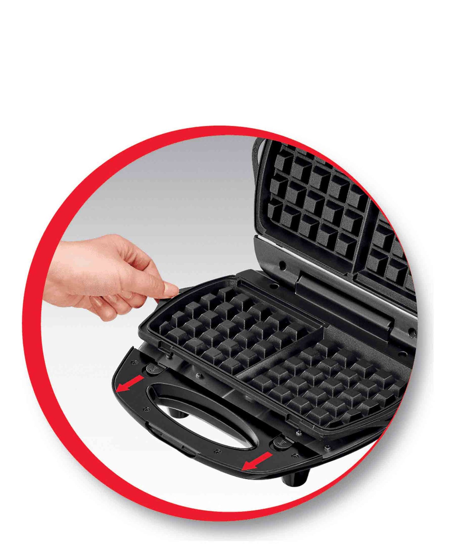 Moulinex Break Time 700w Waffle & Sandwich Grill - Purple