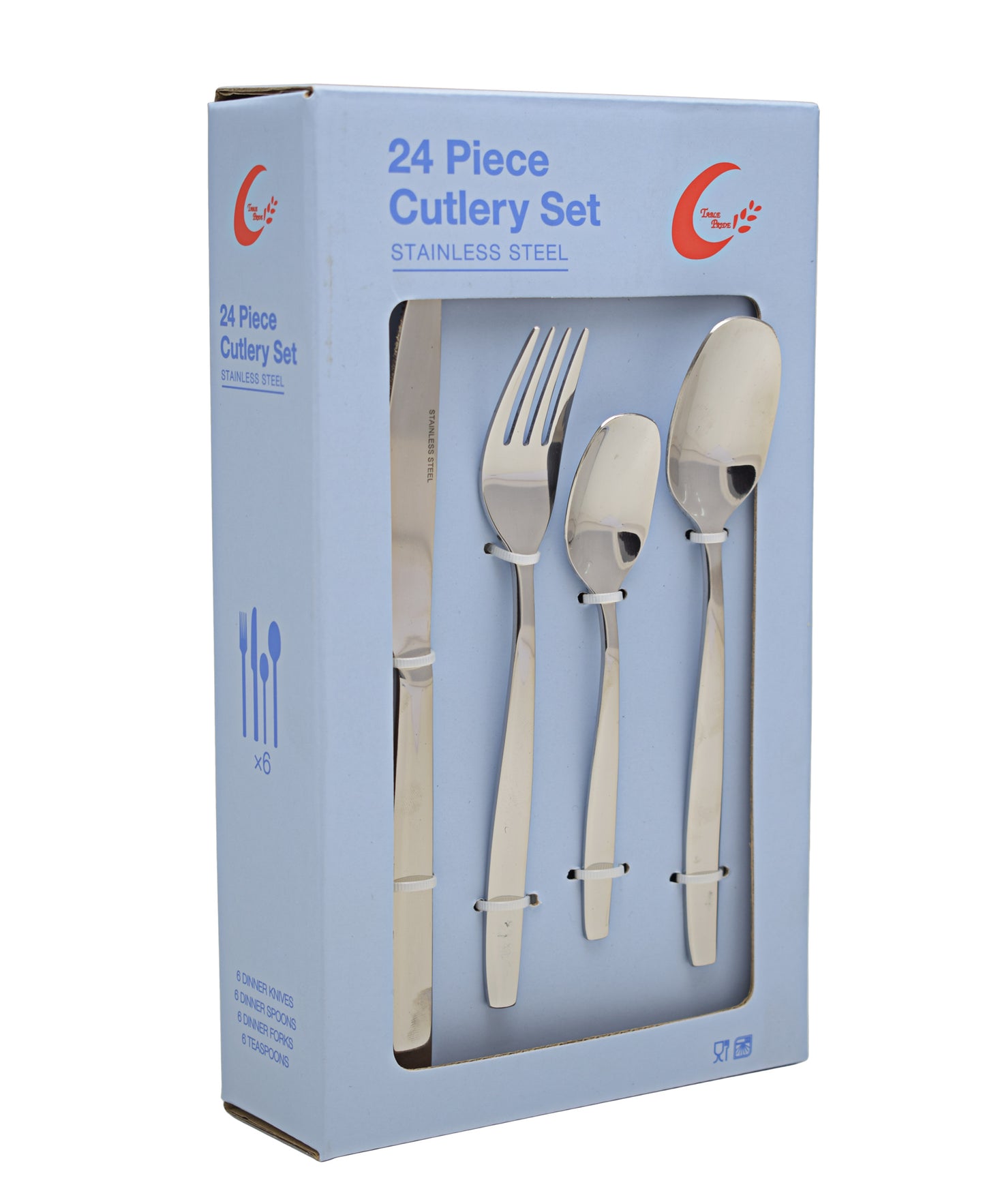 Table Pride 24pce Stainless Steel Cutlery Set - Silver