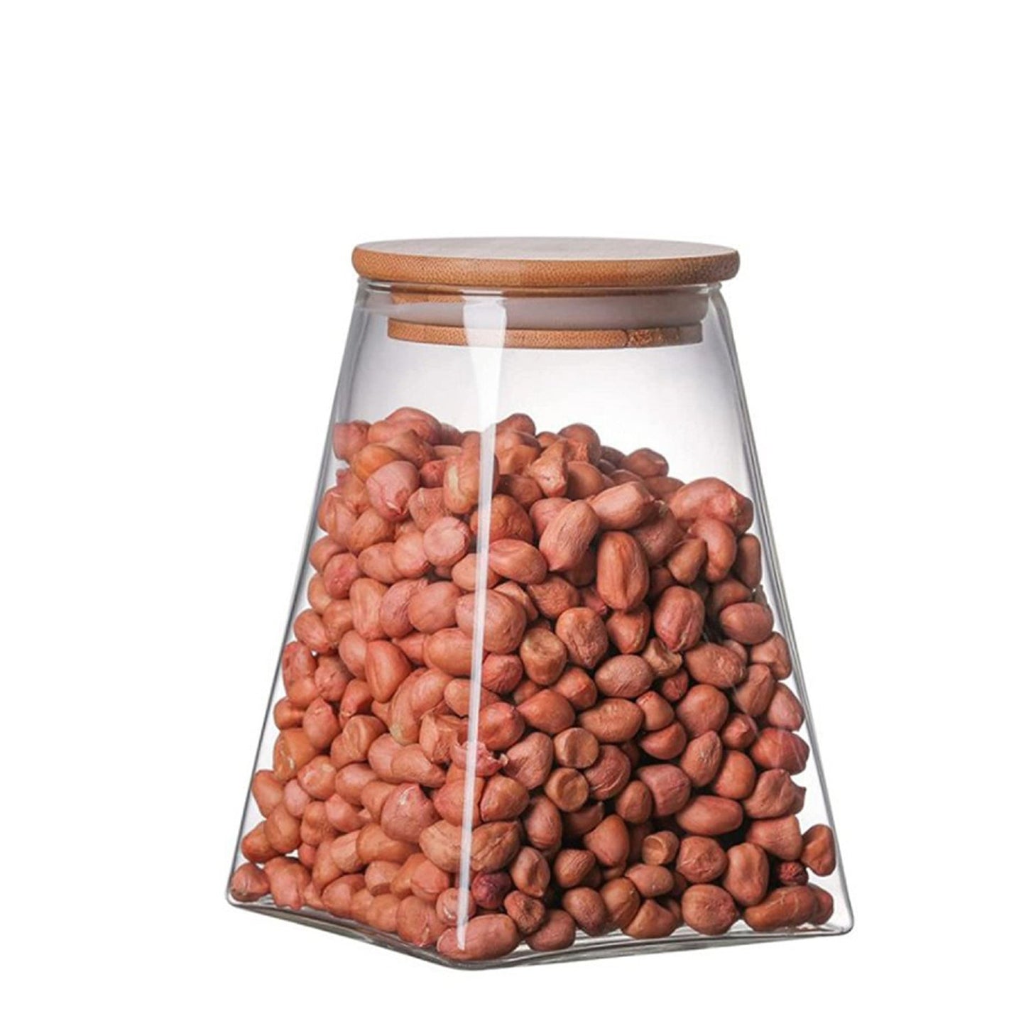 Torino Curved Borosilicate 910ml Canister - Clear