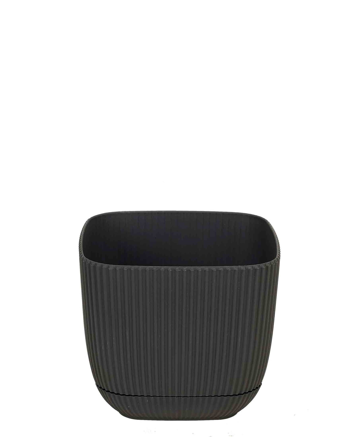 Urban Decor Square Coral Pot Plant 0.67Lt - Black