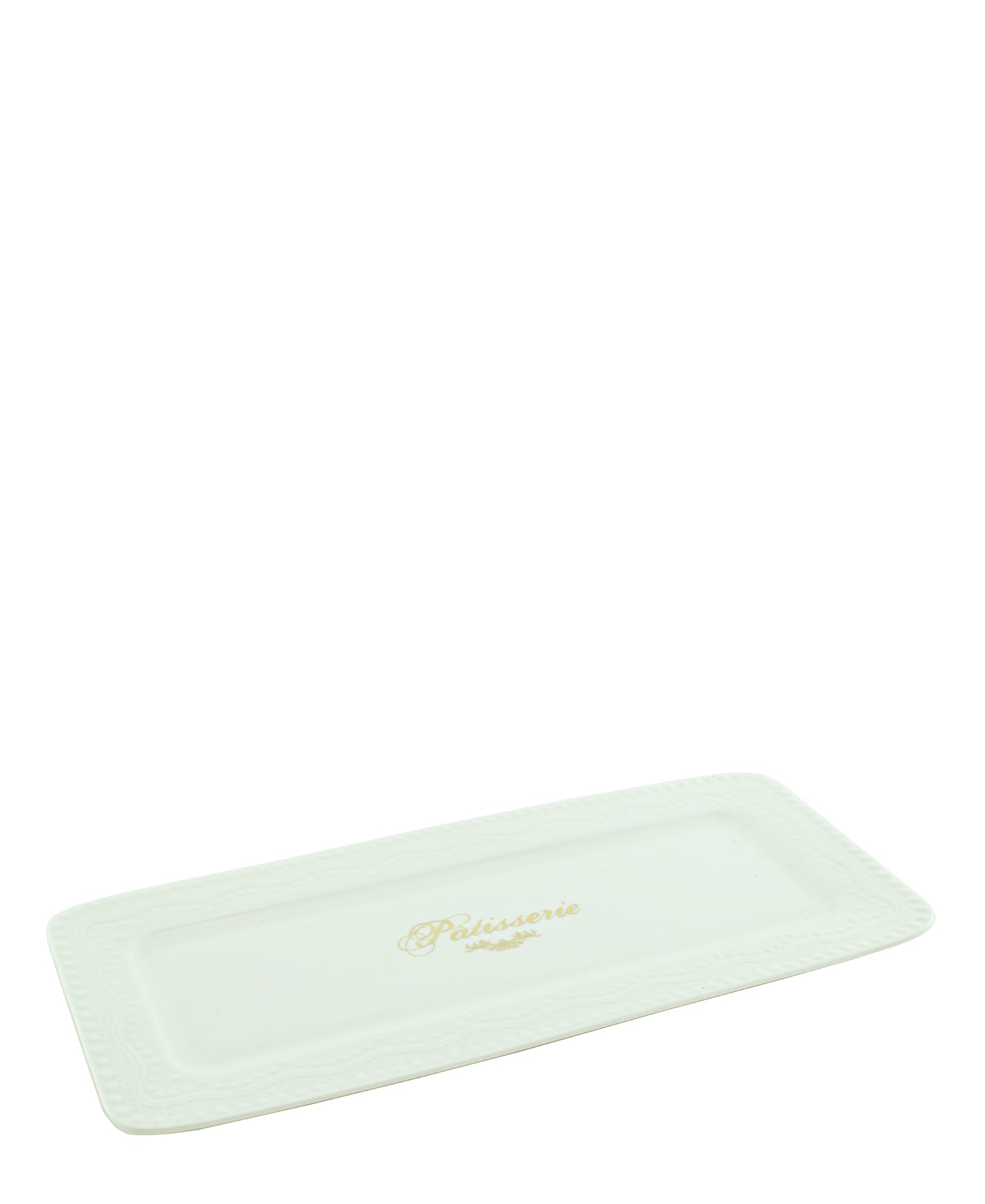 Maison Chic Porcelain Cake Serving Plate - White