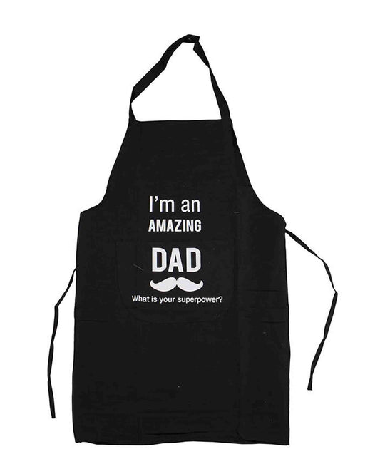 Hillhouse "Awesome Dad" Printed Apron - Black