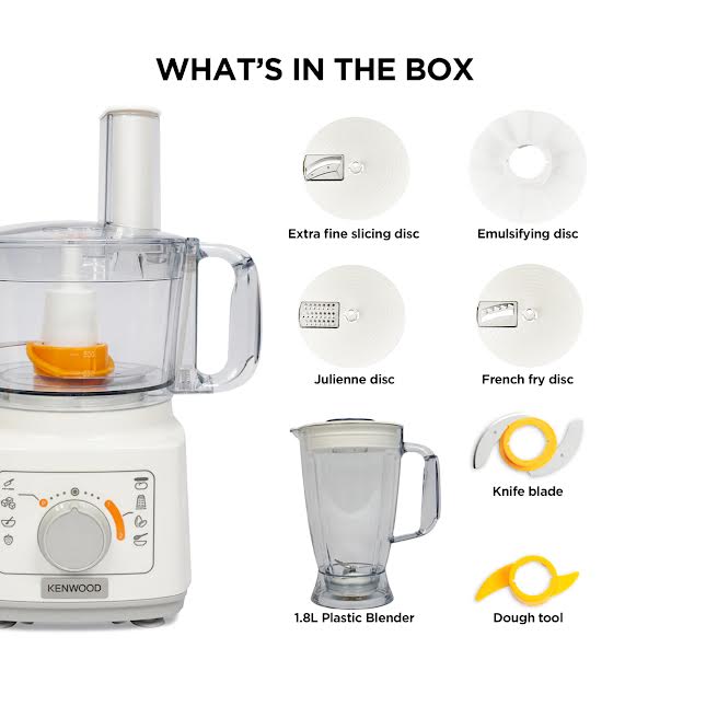 Kenwood Essentials Collection 750W Food Processor White