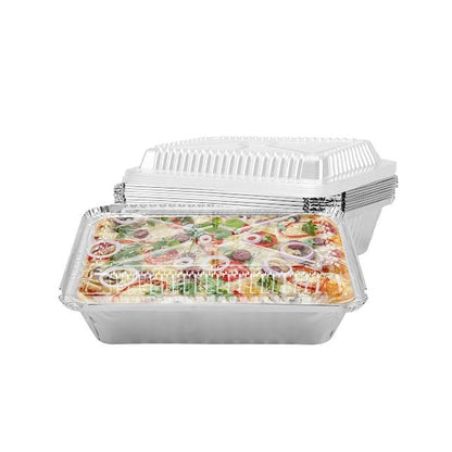 Inpulse Homeware 5 Pack 4.9Lt Aluminium Foil Food Container Silver