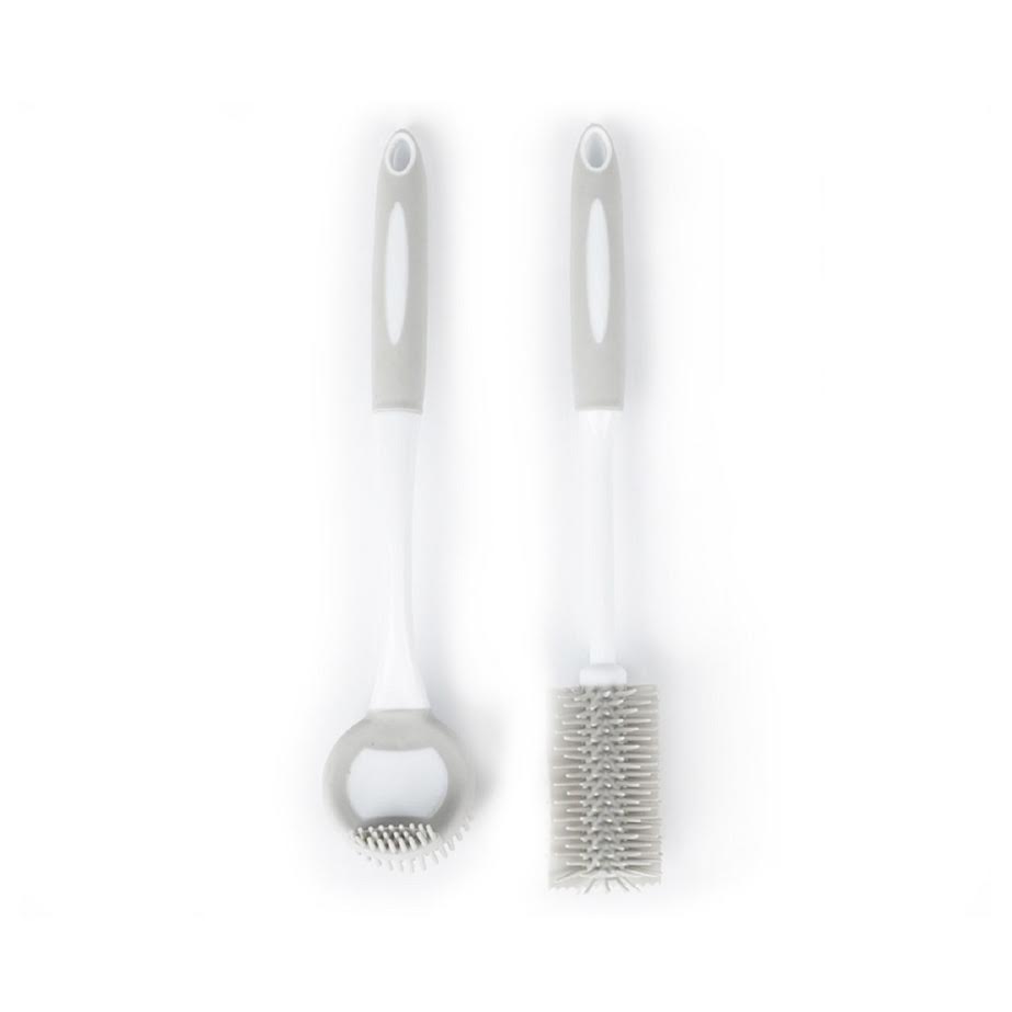 Kitchen Life 2 Piece Brush Set Grey