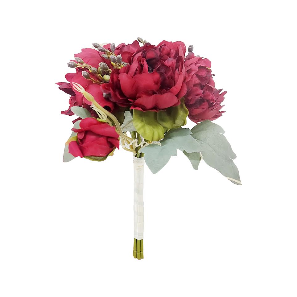 Urban Decor Artificial Flower Bouquet Red