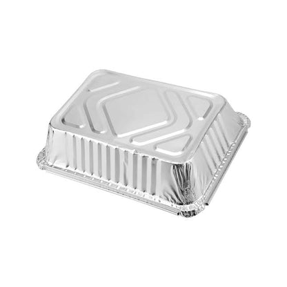 Inpulse Homeware 5 Pack 4.9Lt Aluminium Foil Food Container Silver