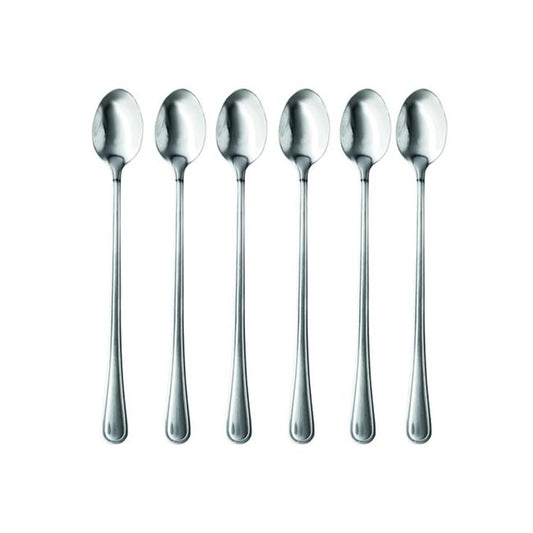 St James 6 Piece Bristol Soda Spoon Set Silver