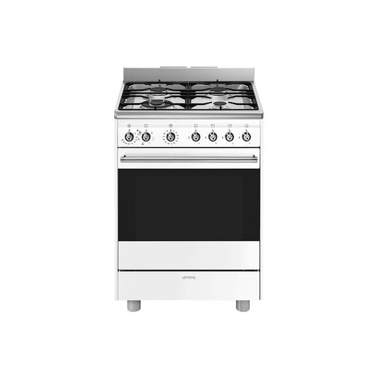 Smeg 60cm Cooker With Gas Hob White