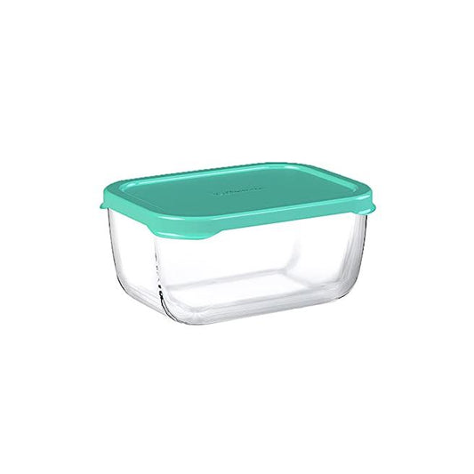 Pasabahce Snowbox 600ml Rectangular Bowl with Lid Green