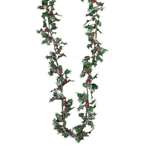 Urban Decor 18cm Garland With Holly Green