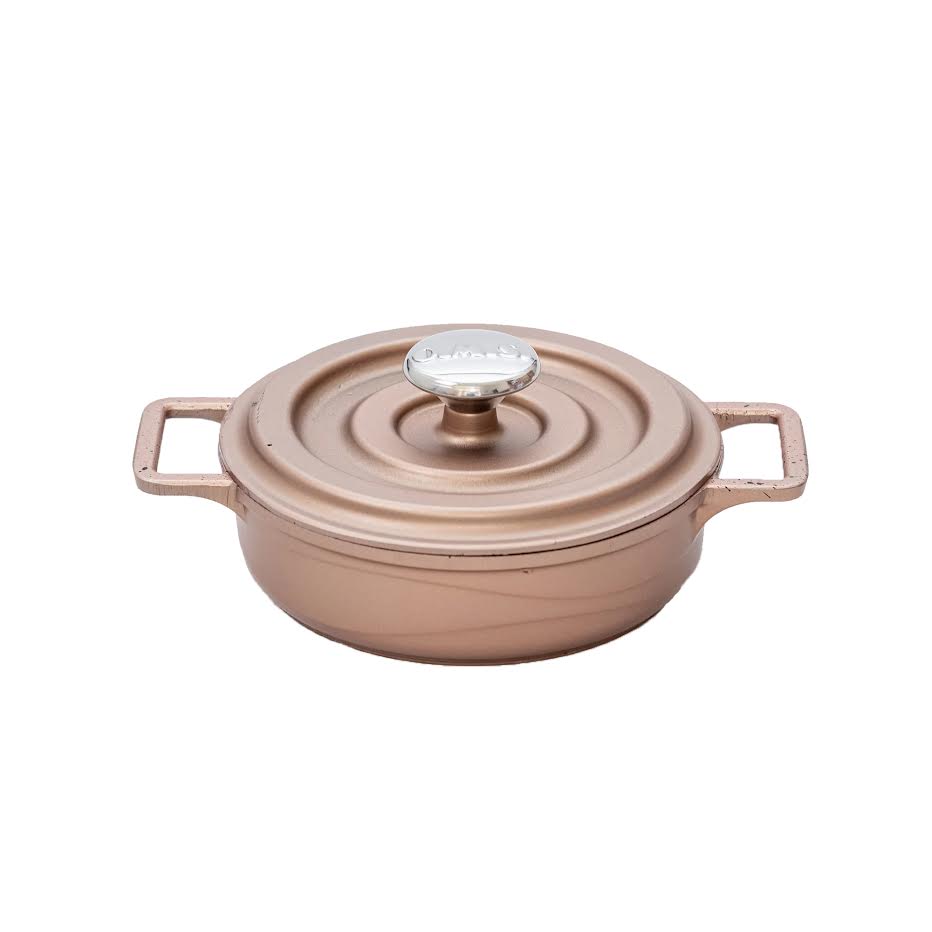 OMS 14cm Mini Granite Shallow Pot Copper