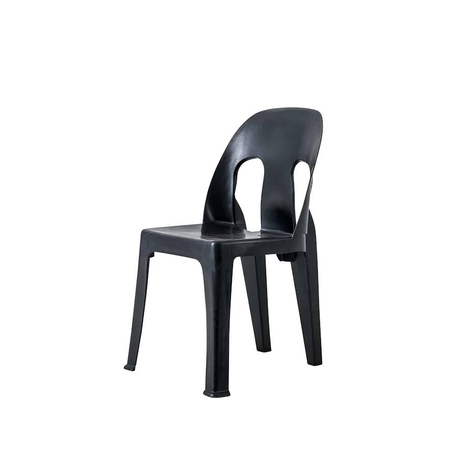 Exotic Designs Plastic Party Chair Black