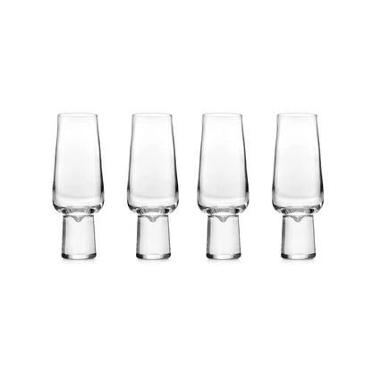 Carrol Boyes 4 Piece Aura Champagne Flute Set Clear