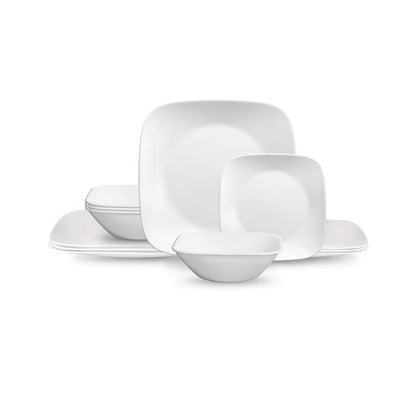 Corelle Pure White 12 Piece Dinner White
