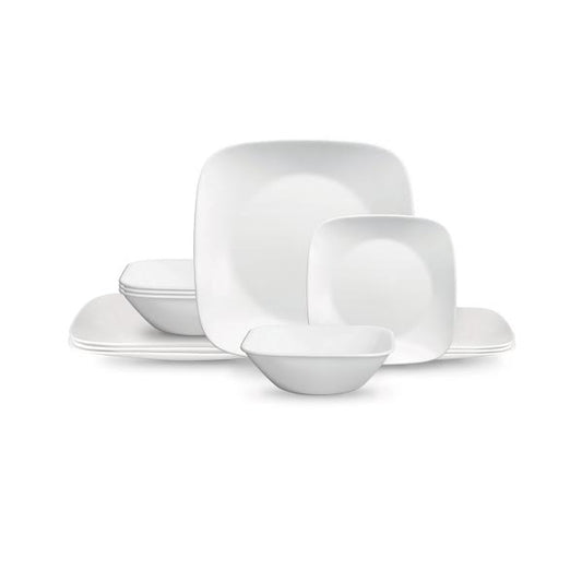 Corelle Pure White 12 Piece Dinner White