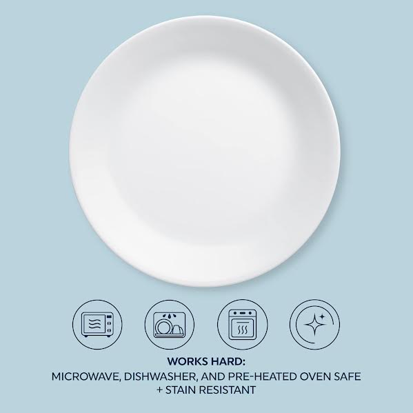 Corelle 16 Piece Winter Frost Dinner Set White
