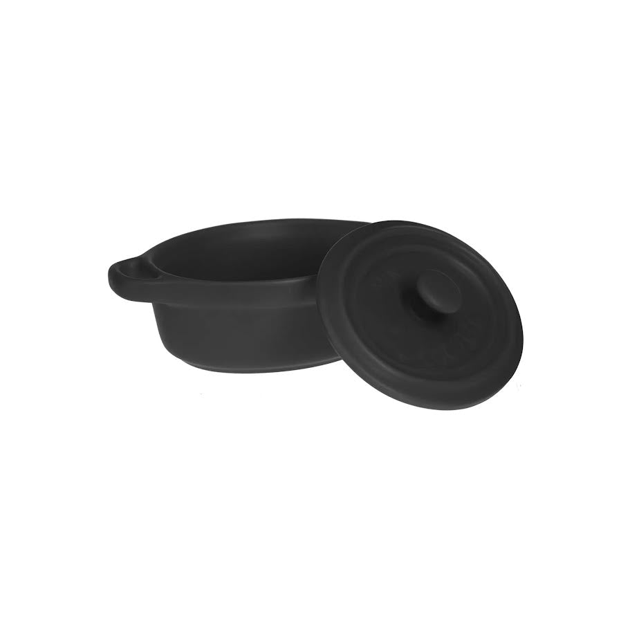 Five Mini Oval Casserole Dish - Black