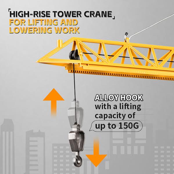 RC High Rise Tower Crane Orange