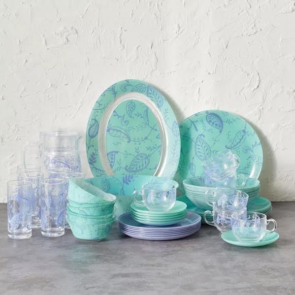 Luminarc Garnet 46 Piece Dinner Set Multicoloured