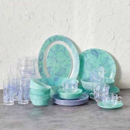 Luminarc Garnet 46 Piece Dinner Set Multicoloured